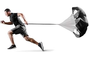 Running Speed Training Fallskärm, 60 Tums Speed Chute Resistance Parachute Powerchute Paraply För Speed Training Styrketräning Fotboll Basket Träning