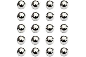 Nuluxi Acier Roulement à Billes Billes de Précision Boules d'Acier Billes d'Acier pour Lance-pierres Résister à la Pression et à l'Abrasion Précision Industrielle Idéal pour les Produits Industriels