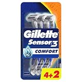 Cuchillas de afeitar desechables con 3 cuchillas con sensor de la piel para un afeitado agradable.