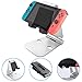 Produktbild Handy Ständer, iDudu Aluminum Multi-Winkel faltbar Desktop Halterung für iPhone 8 8Plus 7 7Plus Samsung Galaxy S8 S8Plus S7 S7Edge Huawei P10 P9 Nintendo Switch und 6-8" Tablet (Silber)