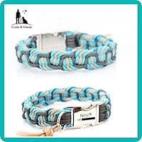 Paracord Halsband, Paracordhalsband, Hundehalsband, Halsband Paracord, Halsband mit Gravur