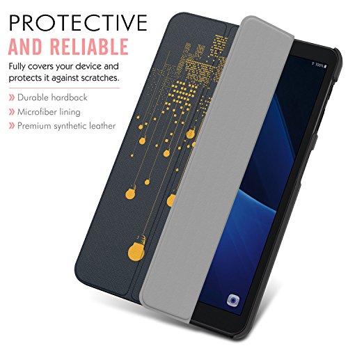 MoKo Samsung Galaxy Tab A 10.1 Hülle – Ultra Lightweight Slim PU Leder Schutzhülle Smart Case mit Standfunktion und Auto Sleep / Wake Up Funktion für Samsung Galaxy Tab A 10.1 Zoll (2016) Wi-Fi/ LTE T580N / T585N Tablet-PC, Nachtlicht - 2