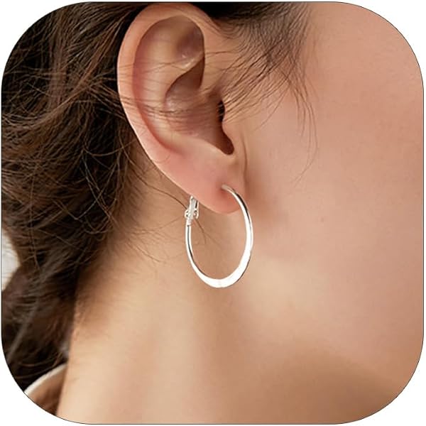 Cupimatch Orecchini A Cerchio Grandi 40mm In Acciaio Inossidabile – Lucidati E Alla Moda, Disponibili In 5 Colori (Oro, Argento, Nero), Idea Regalo