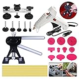 Ultra stark haftend; die gelben Klebestifte sind ultra stark haftend und eignen sich zum Reparieren von Dellen in soliden Karosserieteilen; der Kleber trocknet schnell aus, hat einen niedrigen Schmelzpunkt und ist sehr stark haftend.