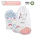 Produktbild 2 Stück Baby Zahnen Handshuhe, Besfair BPA Frei Teething Mitten für Babys (3-18 Monaten), Silikon Zahnen Fäustlinge Schützt Babys Hände von Speichel, mit 1 Beutel, Verstellbarer Riemen