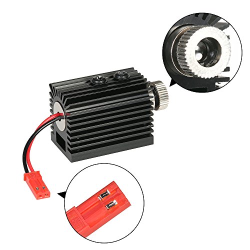 KKmoon 1000 mW 405nm Laserkopf Gravurwerkzeug für DIY Carving Graviermaschine Laser Gravierer Zubehör mit Schraubendreher, Blau Violett Licht - 3