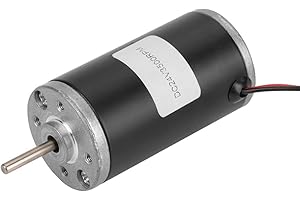 HILITAND Moteurs à Courant Continu Aimant Permanent 31ZY 6V/12V/24V 3500-8000RPM CW/CCW Permanent pour Générateur DIY (24V 3500rpm)