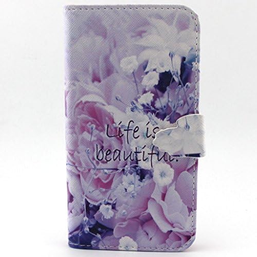 2015 New Finger Fashion Wallet Case For MOTO G (Gen2 / 5 inch), Yaobai Elegant Flower [Magnetic] PU Leather Wallet [Closure] Folio Stand Case Cover Sports Outdoor Shell Protector Case Cover For Motorola Moto G 2nd