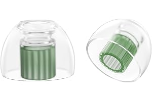 SpinFit W1 for IEM - M - Patented Medical-Grade Silicone Ear Tips, Double W-Shaped Tube Core, More Stability