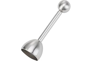 FSTTRE Eierköpfer Edelstahl, Robuster Eieröffner Für Rohe Und Gekochte Eier Eierschneider Aus Edelstahl Vielseitiger Eiersollbruchstellenverursacher Langlebiges Küchenwerkzeug ﻿