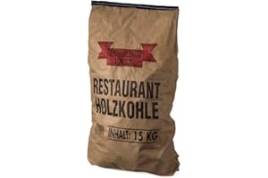 ENERGIE KIENBACHER 15kg Restaurante Carbón Quebracho Blanco Premium Carbón Piezas Grandes Piezas Carne Carne Carbón Barbacoa de Carbón