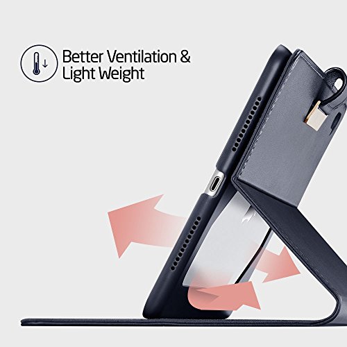 iPad Pro 9.7 Hülle, ESR® Intelligent Bildserie Unternehmen Stil PU Ledertasche mit Haspe mit Auto aufwachen / Schlaf Funktion Schutzhülle für iPad Pro 9.7 Zoll (Schwarz) - 6
