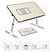 Produktbild YIIYAA Verstellbarer Bett Tablett Laptop Ständer Betttisch Tragbarer Laptoptisch fürs Bett, Läptoptisch Laptopständer Klappbarer Sofa Frühstücks Tisch Notebooktisch Bücherständer Schwarz