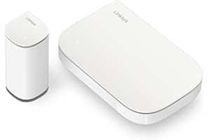 Linksys Velop Micro 6 Sistema WiFi Mesh de Doble Banda - Router WiFi 6 hasta 3 Gbps de Velocidad, 325 m² y +150 Dispositivos - Sustituye el Router y Extensor de Internet, Pack de 2