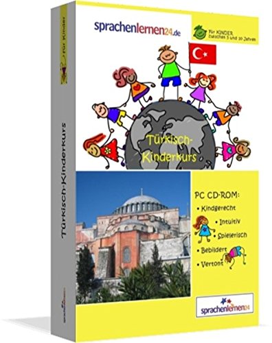 Türkisch-Kindersprachkurs von Sprachenlernen24: Kindgerecht bebildert und vertont für ein spielerisches Türkischlernen. Ab 5 Jahren. PC CD-ROM für Windows 10,8,7,Vista,XP / Linux / Mac OS X
