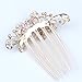 niceeshop(TM) Vintage Style Noble and Elegant Luxury Multi Color Rhinestone Butterfly Insert Comb Hair Clip-Purple