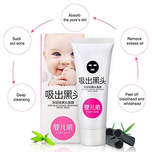 Blackhead Peel Off Maske, LuckyFine Baby Skin Reinigungsmaske Mitesser Akne Öl-Kontrolle 70g - 4