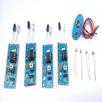 SRROBOTICS SR Robotics 4 IR Sensor 4 LDR Sensor 2 Battery Cap