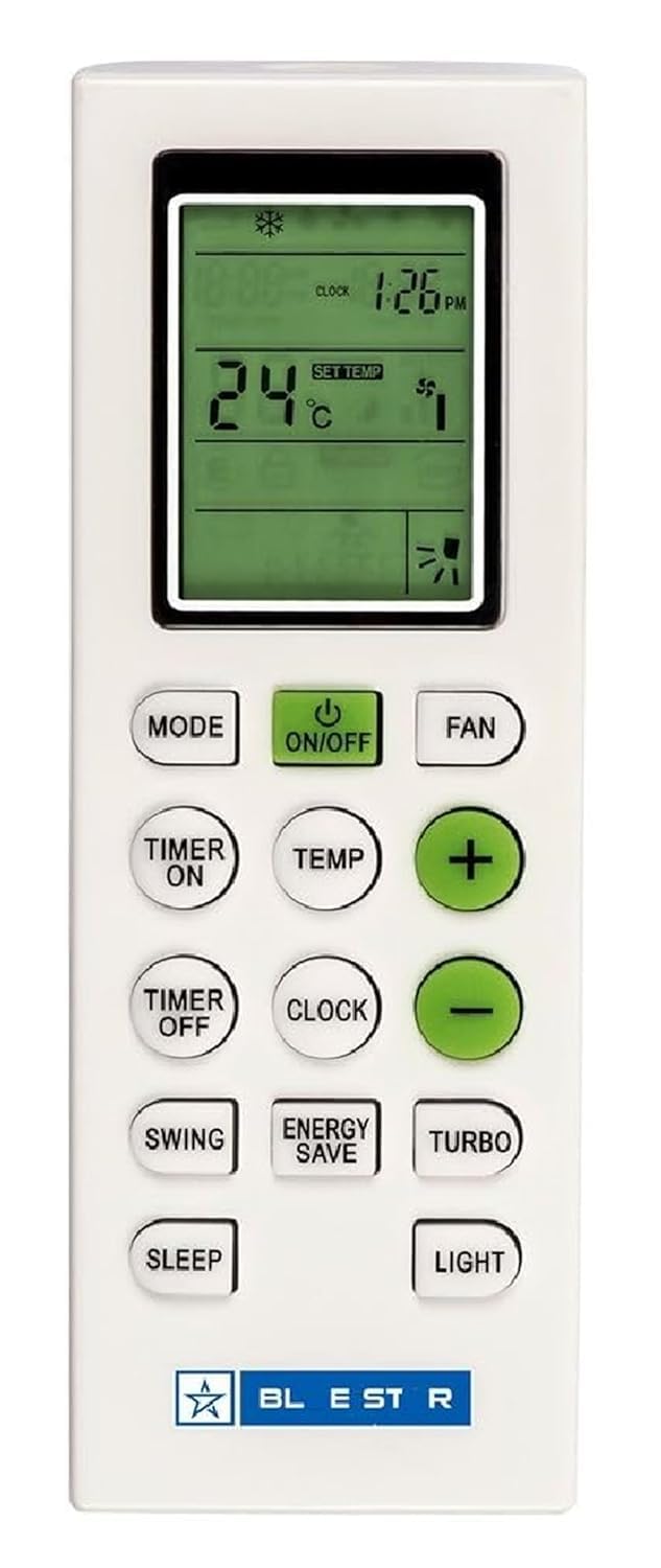 Original AC Remote Compatible for Blue Star AC Remote Original Suitable for Bluestar Window Ac,1 Year Warranty