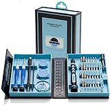 STABIL UND HOCHWERTIG VERARBEITET - der aus ABS Kunststoff gefertigte Schraubendreher liegt gut in der Hand und rutscht nicht weg. Der Bit wird durch die Magnet-Aufnahme fest fixiert. Für schwer erreichbare Stellen liegt dem Set eine Verlängerung bei.