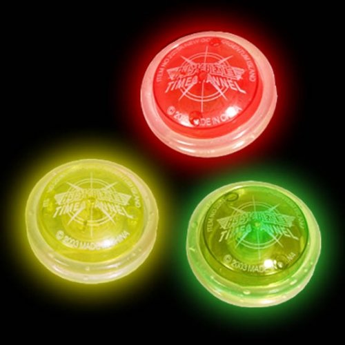 2 x Leucht Jojo ca 5,5 cm im Beutel, Jojo mit Licht