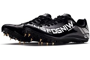 ADOFF Unisex, Leggere, Spikes - Scarpe da Corsa da Uomo, 8 Chiodi,Antiscivolo, con Punte e Sprint