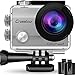 Produktbild Crosstour Action Kamera 1080P Wifi Full HD Sports Cam 12MP 2" LCD Helmkamera Wasserdicht 170°Weitwinkel mit 2 1050mAh Batterien und Zubehör Kits(Silber)
