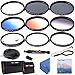 Price comparison product image K&F Concept 55mm Slim Lens Filter Kit UV CPL Circular Polarizing Filter Neutral Density ND4+Graduated Orange Blue Grey+Close Up +4 +10+Star Filter 6 Points+Cleaning Cloth for Sony A37 A55 A57 A65 A77 A100