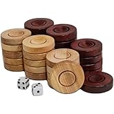 OTTOMAN GAMES El Yapımı Şimşir Tavla Pulu K&uuml;&ccedil;&uuml;k Boy 35 mm