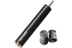 KONLLEN Stecca da Biliardo da 4,7 Pollici Prolunga per Stecca da Biliardo Albero Centrale Adattatore per Prolunga in Fibra di Carbonio Stecca da Biliardo, Perno Radiale 3/8 * 8, Giunto Rapido Uni-loc