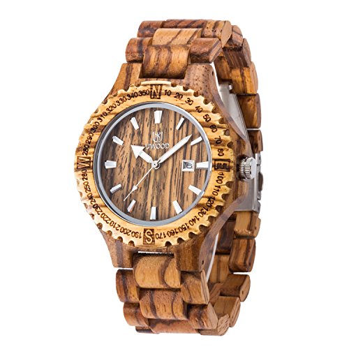 Uwood Handgemachtes Zebra Sandale aus Holz japanische Quarz-Uhrwerk Holz Uhr fr Mann-Sandelholz-Armbanduhr Uwood Handgemachtes Zebra Sandale aus Holz japanische Quarz-Uhrwerk Holz Uhr fr Mann-Sandelholz-Armbanduhr