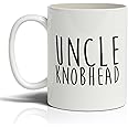 Punkcards - Uncle Gifts, Uncle Knobhead Mug, Funny Mugs, Uncle Birthday Gifts, Secret Santa Gift, Microwave Safe, 11oz Ceramic, Made in UK