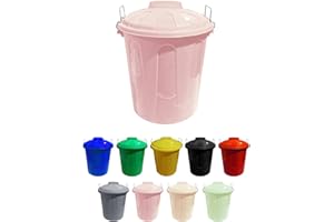 Jardin202 - Cubo Basura de plástico con Tapadera | Cubo almacenaje y reciclar (21 litros, Rosa)