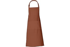 RAJRANG BRINGING RAJASTHAN TO YOU Chef Aprons for Women Men 88x69 cm Plain Cotton Apron With 3 pockets