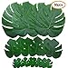 Produktbild Homehod 50 Stücke Künstliche Tropical Palm Blätter Monstera Pflanzenblätter Hawaiian Luau Party Jungle Beach Thema BBQ Geburtstag Party Dekorationen Lieferungen,3 Größen