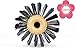 Dianyi Professional Round Barrel Hair Brush 2.2-Inch Nature Boar Bristle with Nylon For Hair Drying Styling Curing Adding Hair Volume