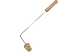 BESTonZON Stuffed Waffle Maker Croustade Iron Pastry Stencil Tart Stamp Mould for Deep Frying Swedish Rosette Fritter Bunuelos Mould Small Gold Cup