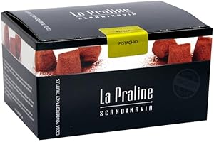 NASCHWERK La Praline Schokotrüffel Pistazie 200g – Handgemachte Pralinen aus Schweden, Premium Schokolade