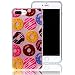 Produktbild iPhone 7 Plus Hülle (5,5 Zoll), Sunroyal® Weiche TPU Rahmen mit PC Rückdeckel Schutzhülle Bumper Case Hülle ,Ultra Slim Semitransparent Hybrid Bling Glitter Gel Silikon Zurück Buntes Muster Kratzfest Anti-Rutsch Anti-Kratzer Gummi Stoßfänger Schutzhülle für iPhone7 Plus (Donuts)