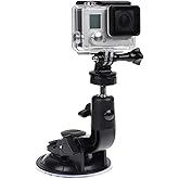 Car Interior Holder for Coverzone Action camera Car Suction Cup Holder Installation on Window Glass Sunroof Easy Adjust Angle