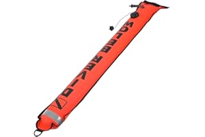 Akozon Accessorio boa per immersione ad alta visibilità per boa di segnalazione di superficie SMB gonfiabile da 6 piedi, accessorio per immersione con bombole per boa di segnalazione di superficie per