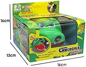 Amazemarket Kids Crocodile Biting Hand Finger Hoax Game Terrifying Dentist Tricky Toy Bar Party Family Creative Tease Gift 1-4 Players Challenge Funny Practical Joke Gift (with retail box)