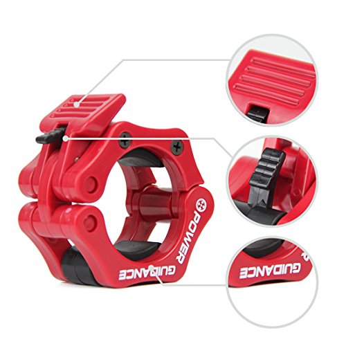 Gewichtheben Barbell Clamp Kragen – DURCH POWER GUIDANCE – Schnellwechsel-Paar Locking 50mm Olympic Bar – Ideal f¨¹r Cross-Fitness-Training – Lebenslange Garantie - 2