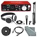 Produktbild FOCUSRITE Scarlett 2i2 USB Audio Interface (zweiter Generation) mit Deluxe Zubehör Bundle inkl. Samson VP10 X-Mikrofon Value Pack, Samson Studio Kopfhörer, und einen zusätzlichen Kabel