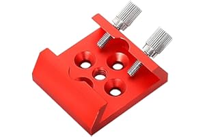 Oniissy Base a coda di rondine con filettatura 1/4 per supporto per mirino, staffa di montaggio a coda di rondine, adattatore di montaggio per telescopio (rosso)