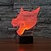 Produktbild Werwolf 3D bunte Lichter LED Lampe Acryl Vision Stereoskopische 3D Touch Lampe Nacht Licht bunte Steigung Lampe