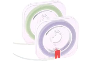 OUDQFCJ 2 Rotoli Carta Smeriglio e Strisce di Lucidatura per Spazi Interdentali, Abrasive, Fascette Sbiancanti per Denti, Profonda dell'Igiene Orale, 30μm/50μm, Scatola Striscia (4mm*6m)