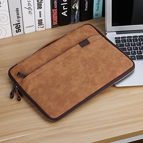CAISON Hochwertiges Synthetik Leder Laptop Hülle Kasten Schutzhülle Tasche für 11.6″ 12″ 12.2″ Notebook Computer / Microsoft 12.3″ Surface Pro 4 / 10.8″ Surface 3 - 7