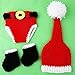 Bei wang Cute Christmas Style Baby Infant Newborn Handmade Crochet Beanie Hat Clothes Baby