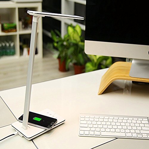 Elinkume 5W Qi Schreibtischlampe Wireless Charging 48*4014 SMD LED Schreibtischlampe Modern Design 800LM Dimmbar Touch Schreibtischleuchten Flexibel Tischlampe - 7